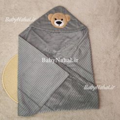 پتو مخمل گلدوزي خرس كد 14194