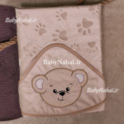 پتو مخمل ردپا گلدوزي حيوانات كد 15333