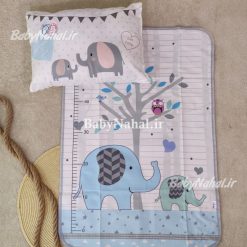 زير انداز و بالش مخمل چاپي كد 6346