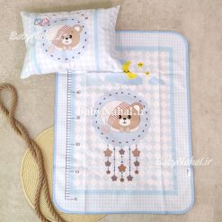 زير انداز و بالش مخمل چاپي كد 6346