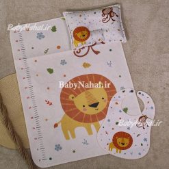 زير انداز سه تيكه مخمل چاپي پگاه (AU) كد 7128