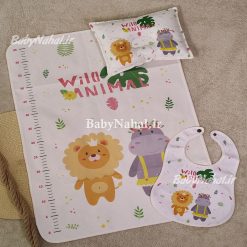 زير انداز سه تيكه مخمل چاپي پگاه (AU) كد 7128