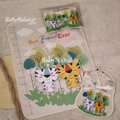 زير انداز سه تيكه مخمل چاپي پگاه (AU) كد 7128