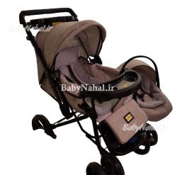 ست 4 تيكه كالسكه كوله اي مخمل پتينه كد 11828