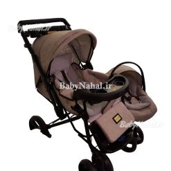 ست 4 تيكه كالسكه كوله اي مخمل پتينه كد 11828