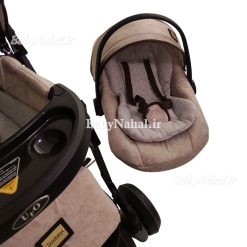 ست 4 تيكه كالسكه كوله اي مخمل پتينه كد 11828