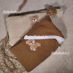 پتو بافت گلدوزي كلاهدار كد 14434