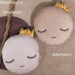 بالش مخمل گلدوزي تاج دار (NL) كد 15342