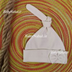 كلاه پنبه گره اي پاپيون دار كد 15349