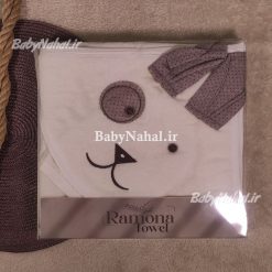 حوله تک گلدوزي خرگوش 90 سانتي كد 6677