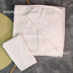 حوله دو تيكه گلدوزي سايز 90 كد 6732