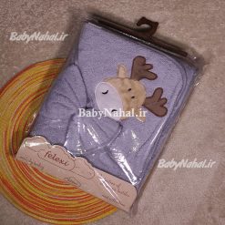 حوله دو تيكه گلدوزي سايز 90 كد 15371