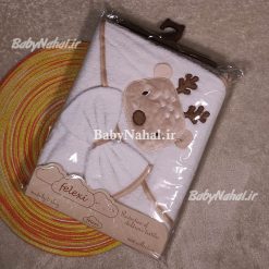 حوله دو تيكه گلدوزي سايز 90 كد 15371