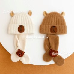 12 شال و كلاه حوله اي خرس خارجي كد 15403