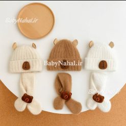 12 شال و كلاه حوله اي خرس خارجي كد 15403
