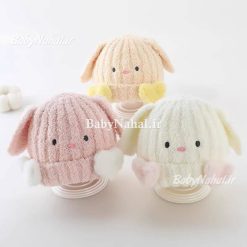 8 كلاه نوزادي گوش دار قلب خارجي كد 15407