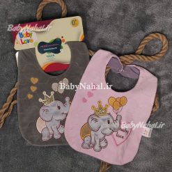 پيش بند مخمل گلدوزي baby love كد 15409