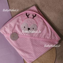 پتو راه راه مخمل گلدوزي گلدوزي گوزن كد 15434