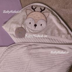 پتو راه راه مخمل گلدوزي گلدوزي گوزن كد 15434