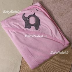 پتو مخمل گلدوزي فيل و جوجه كد 15435