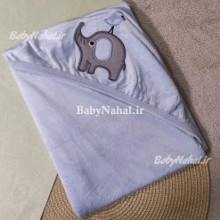 پتو مخمل گلدوزي فيل و جوجه كد 15435