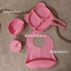 ست ظروف سيليكوني 7 تيكه مدل خرسي خارجي كد 15453