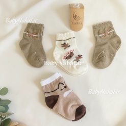 4 جوراب پنبه طرحدار كادينا (AD) كد 15467