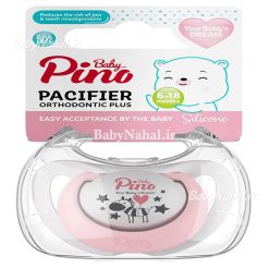 پستانک ارتودنسي 6 تا 18 طرحدار pino كد 15521