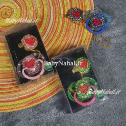 پستانک لاكچري نگين طرحدار خارجي كد 15569