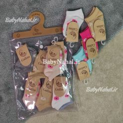 جوراب پنبه دخترانه گلدار كادينا (AD) كد 15692