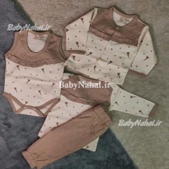 سرویس باز پنبه گل رز كد 15704